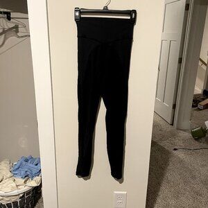Aerie Black Ribbed Original Me leggings